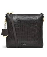 Radley London Pockets 2.0 Faux Croc Leather Small Zip Top Crossbody