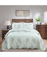 MarCielo 3 Pcs Quilt Set Lightweight Bedspread Set C78