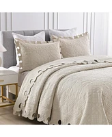 MarCielo 100% Cotton Oversized Bedspread Quilt Set Tw