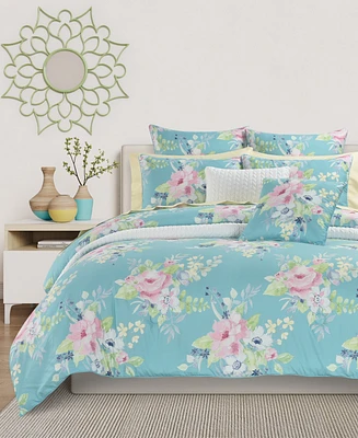 J by J Queen Esme Floral 2-Pc Comforter Set, Twin/Twin Xl