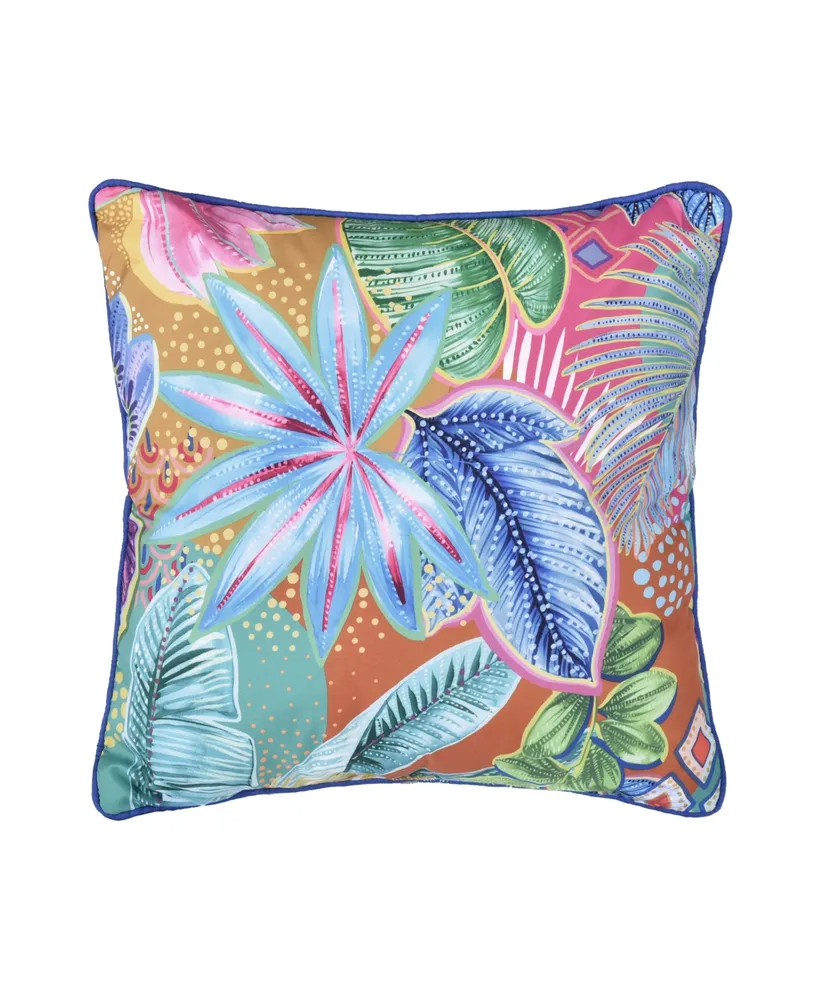 J by J Queen Hanalei Square Decorative Pillow, 18" x18"