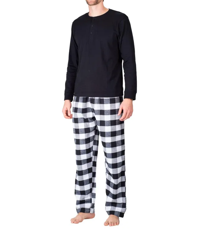 Sleep Hero Men's Short Sleeve Flannel Pajama Set