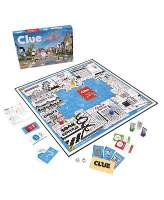 Clue Diary of a Wimpy Kid Board Game with Custom Tokens, 69 Pieces