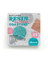 Art 101 Resin Glitter Coaster Kit, 23 Pieces