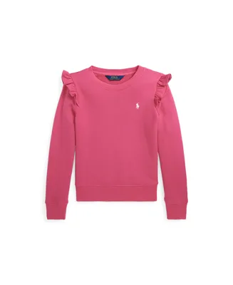 Polo Ralph Lauren Toddler and Little Girls Ruffled Terry Long Sleeve Sweatshirt