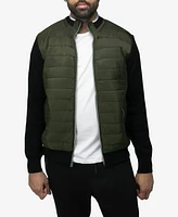 X-Ray Men's Lightly Padded Hybrid Sweater Jacket