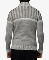 X-Ray Men's Ribbed Pattern Turtleneck Sweater