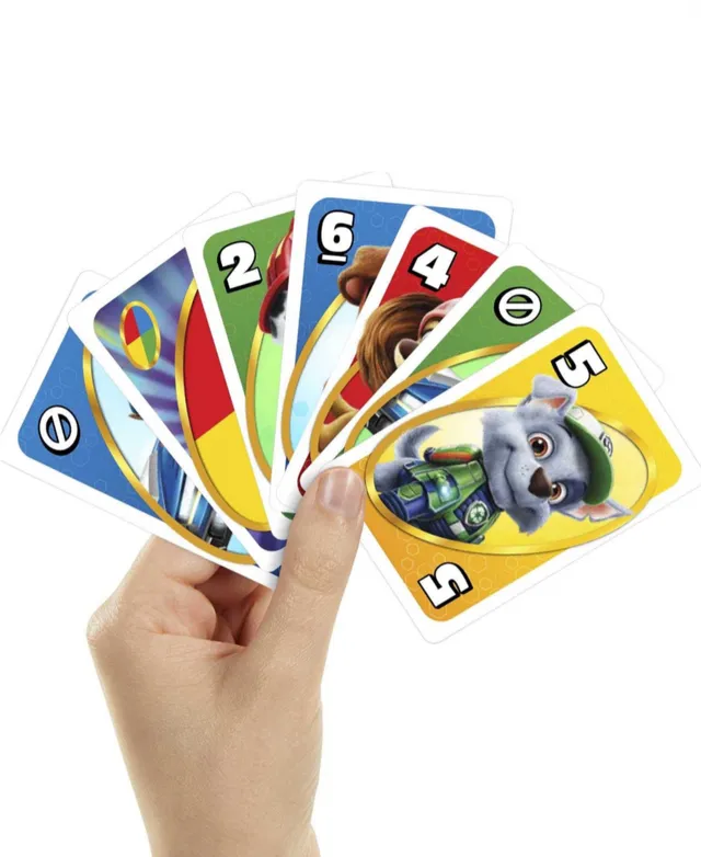 Mattel - Junior Paw Patrol The Movie Uno Card Family Game Night