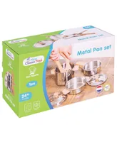 New Classic Toys Metal Pan Set with Wooden Handle