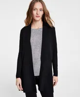 Anne Klein Monterey Open-Front Longline Cardigan