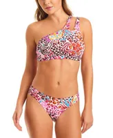 Jessica Simpson One Shoulder Bikini Top Bikini Bottom