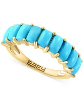 Effy Turquoise Cushion-Shape Cabochon Statement Ring in 14k Gold