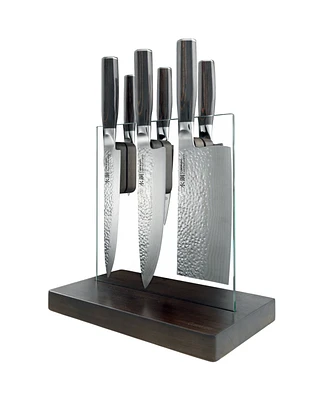 Cuisine::pro Damashiro Emperor Hikari Steel 7 Piece Knife Block Set