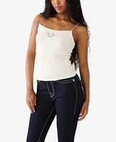 True Religion Women's Crystal Strap Tank Top