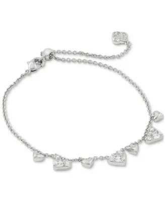 Kendra Scott Haven 14k Gold-Plated Heart Crystal Chain Bracelet