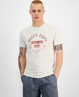 Sun + Stone Men's Cori Short Sleeve Crewneck Varsity Graphic T-Shirt, Created for Macy's