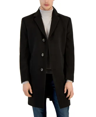 Nautica Men's Regular-Fit Camber Wool-Blend Overcoat