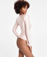 Bar Iii Women's Cowlneck Bodysuit, Created for Macy's