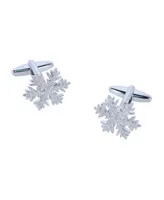 Trafalgar Let It Snow Snowflake Novelty Cufflinks (1 Pair)