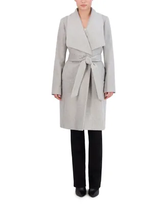 Cole Haan Women's Wool Blend Belted Wrap Coat