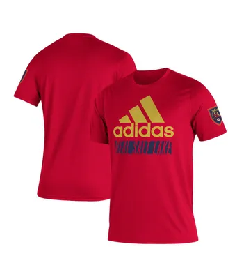 Men's adidas Red Distressed Real Salt Lake Creator Vintage-Like T-shirt