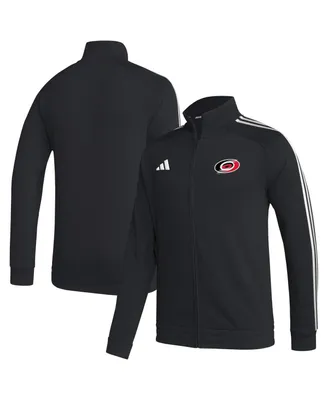 Men's adidas Black Carolina Hurricanes Raglan Full-Zip Track Jacket