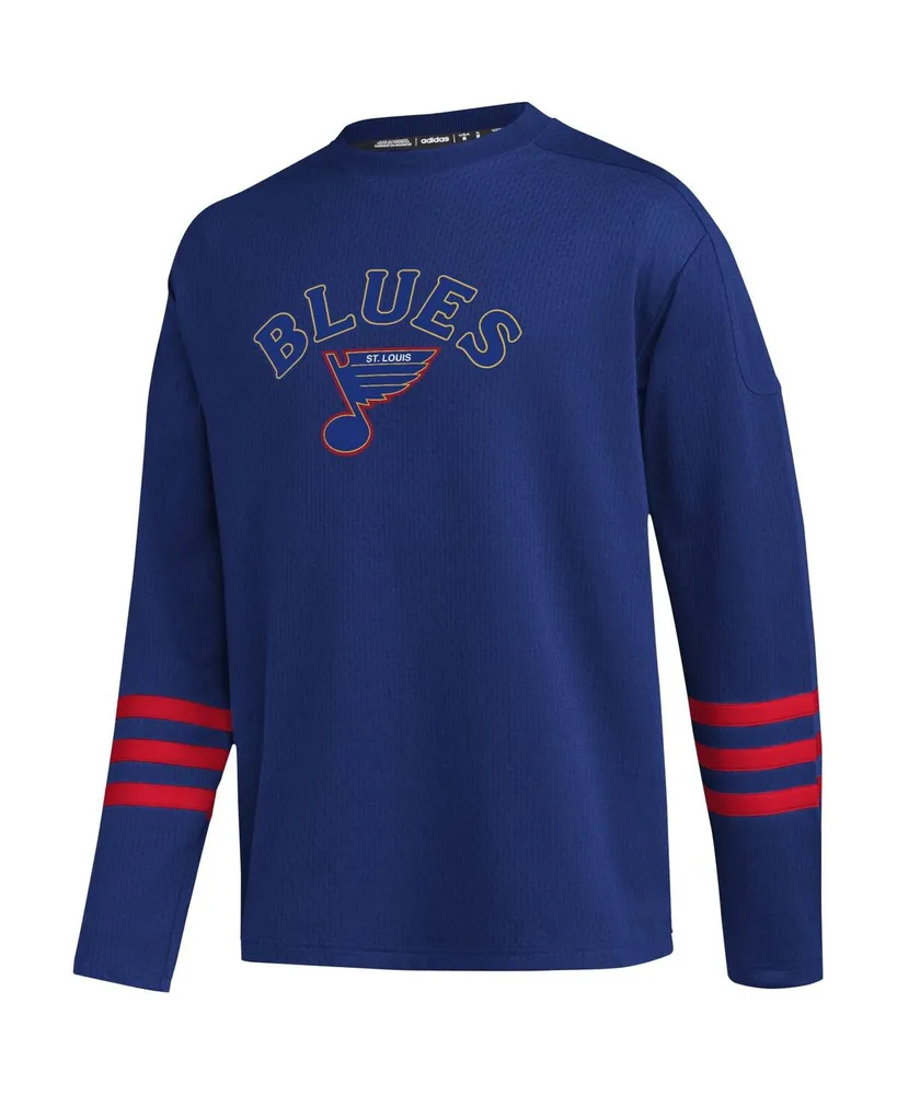 Men's adidas Blue St. Louis Blues Aeroready Pullover Sweater