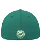 Men's adidas Green Minnesota Wild Circle Logo Flex Hat