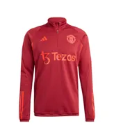 Men's adidas Red Manchester United 2023/24 Training Quarter-Zip Top