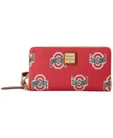 Women's Dooney & Bourke Ohio State Buckeyes Sporty Monogram Large Zip-Around Wristlet