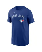 Men's Nike Jordan Romano Royal Toronto Blue Jays Player Name and Number T-shirt