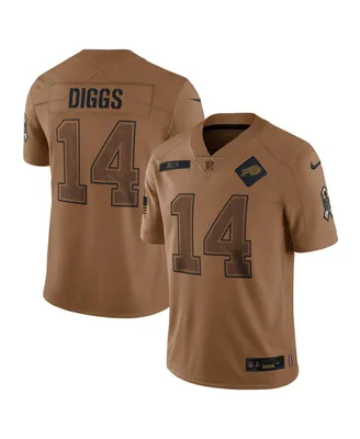 Men's Nike Stefon Diggs Brown Distressed Buffalo Bills 2023 Salute To Service Limited Jersey