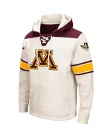 Men's Colosseum Cream Minnesota Golden Gophers 2.0 Lace-Up Pullover Hoodie