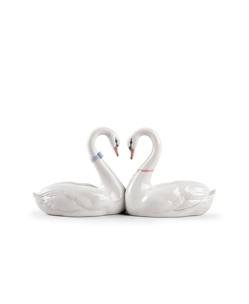 Lladro Endless Love Swans Cake Topper