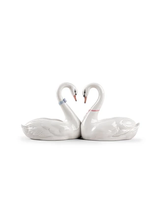 Lladro Endless Love Swans Cake Topper