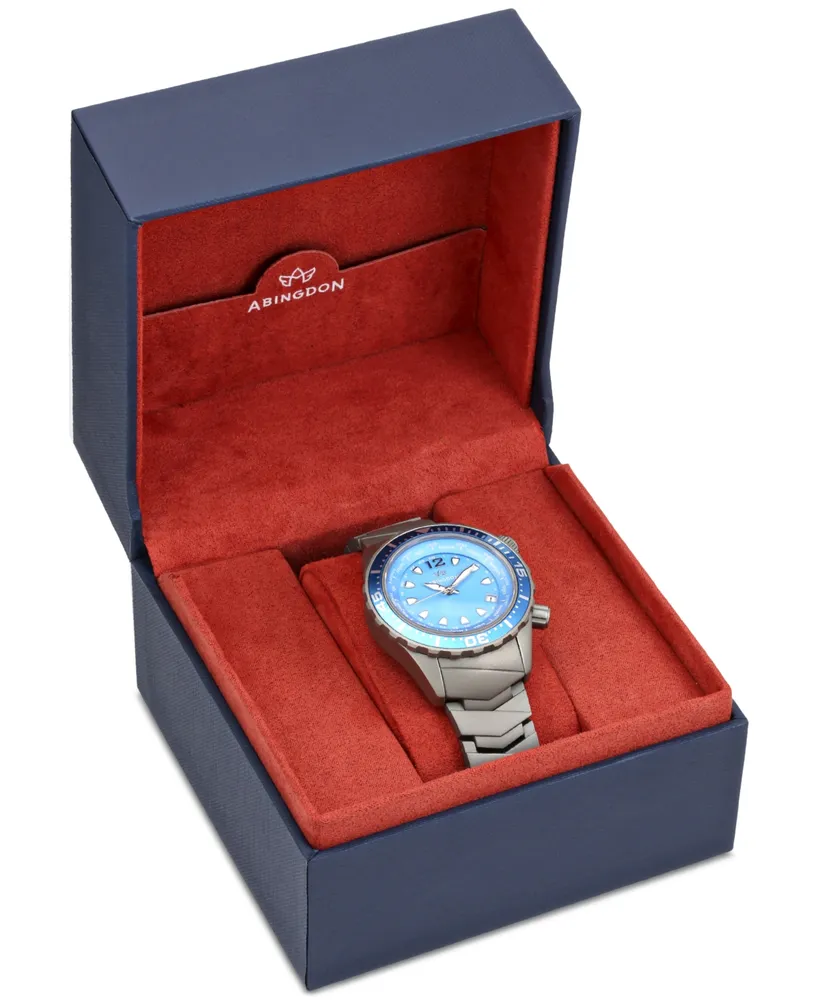 Abingdon Co. Women's Automatic Marina Divers Silver-Tone Titanium Bracelet Watch 40mm