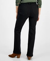 Style & Co Petite Mid-Rise Curvy Bootcut Jeans, Created for Macy's