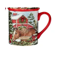 Homestead Christmas 4 Piece Mug Set