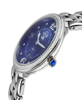 GV2 by Gevril Women's Verona Silver-Tone Stainless Steel Watch 37mm