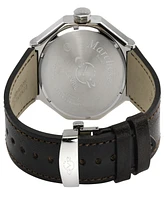 GV2 by Gevril Men's Marchese Brown Leather Watch 44mm
