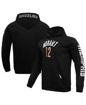 Men's Pro Standard Ja Morant Black Memphis Grizzlies 2023/24 City Edition Name and Number Pullover Hoodie