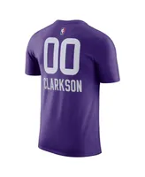 Men's Nike Jordan Clarkson Purple Utah Jazz 2023/24 City Edition Name and Number T-shirt