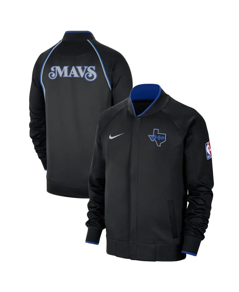 Men's Nike Black Dallas Mavericks 2023/24 City Edition Authentic Showtime Performance Raglan Full-Zip Jacket