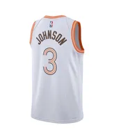 Men's and Women's Nike Keldon Johnson White San Antonio Spurs 2023/24 Swingman Jersey - City Edition