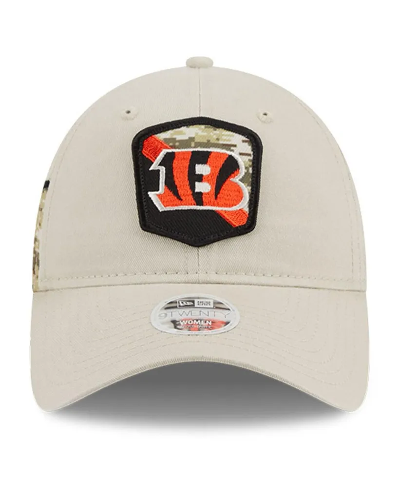 Women's New Era Stone Cincinnati Bengals 2023 Salute To Service 9TWENTY Adjustable Hat