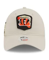 Women's New Era Stone Cincinnati Bengals 2023 Salute To Service 9TWENTY Adjustable Hat