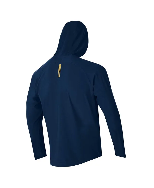 Men's Under Armour Navy Notre Dame Fighting Irish Midlayer Half