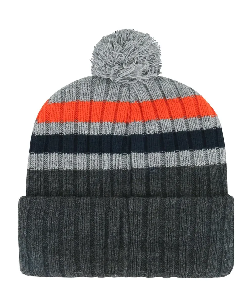 Men's '47 Brand Gray Houston Astros Stack Cuffed Knit Hat with Pom