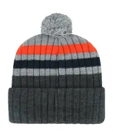 Men's '47 Brand Gray Houston Astros Stack Cuffed Knit Hat with Pom