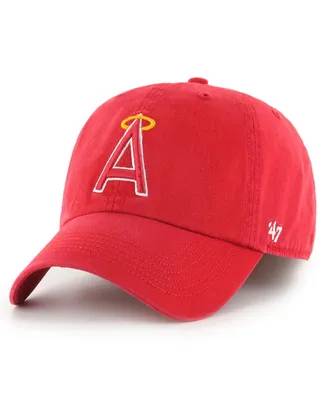 Men's '47 Brand Red Los Angeles Angels Cooperstown Collection Franchise Fitted Hat